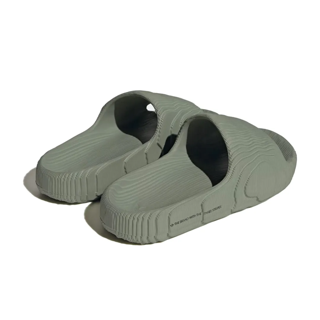 WOMEN'S ADILETTE 22 SLIDES SILVER GREEN