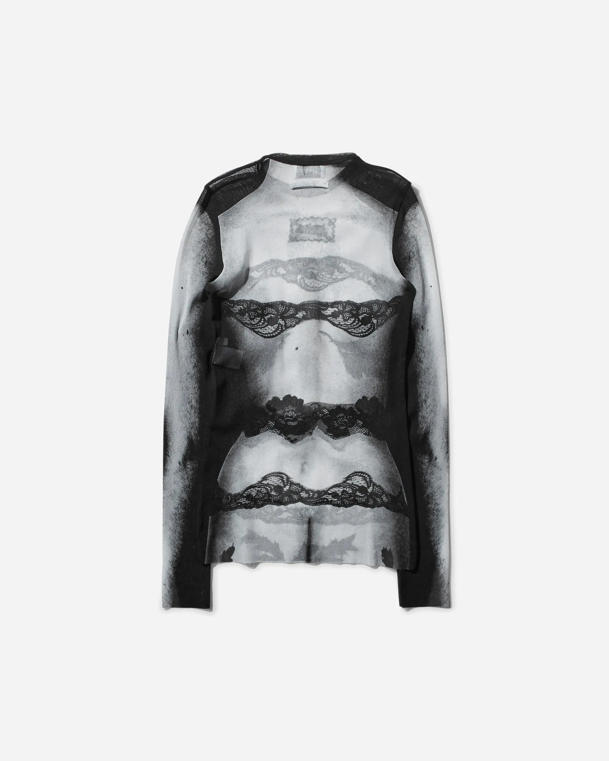 Women's Body Lace Marinire Top Black / Grey / White