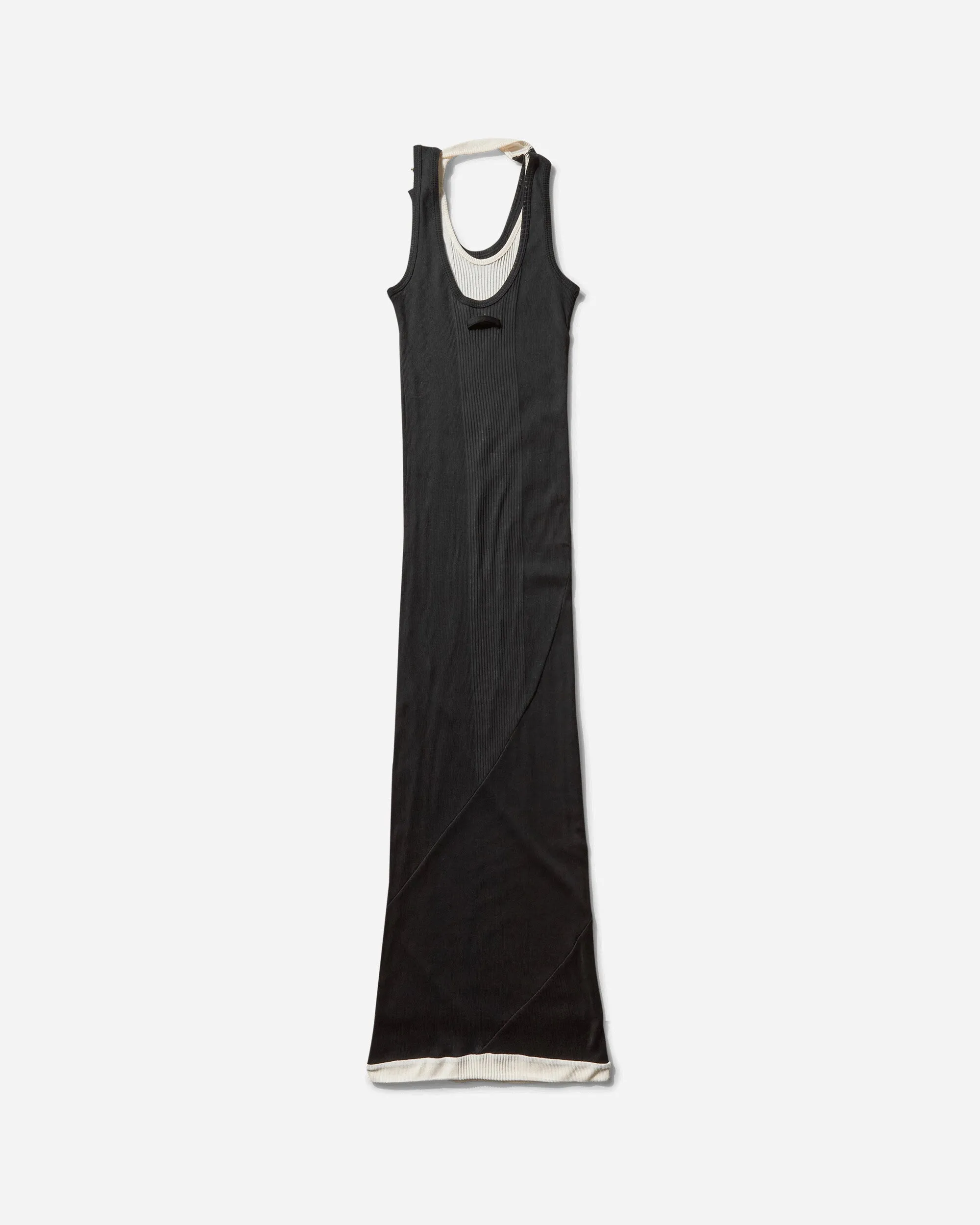 Women's Draped Double Dress Black