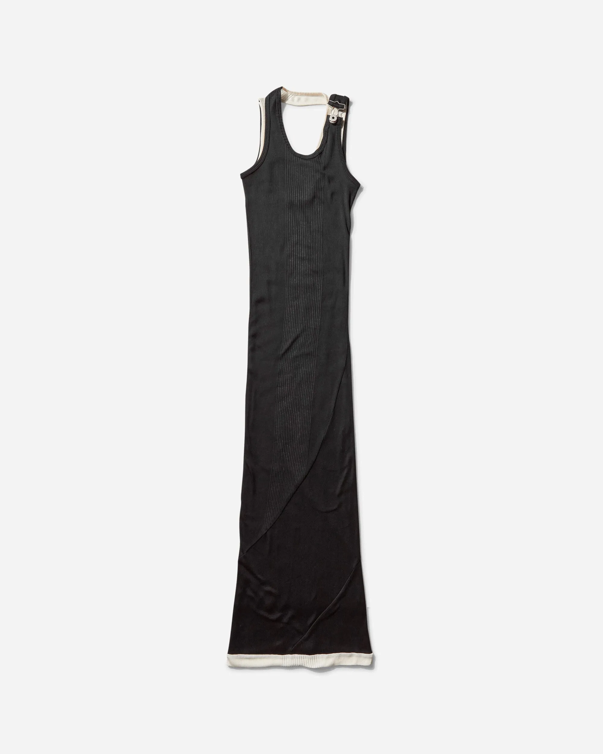 Women's Draped Double Dress Black