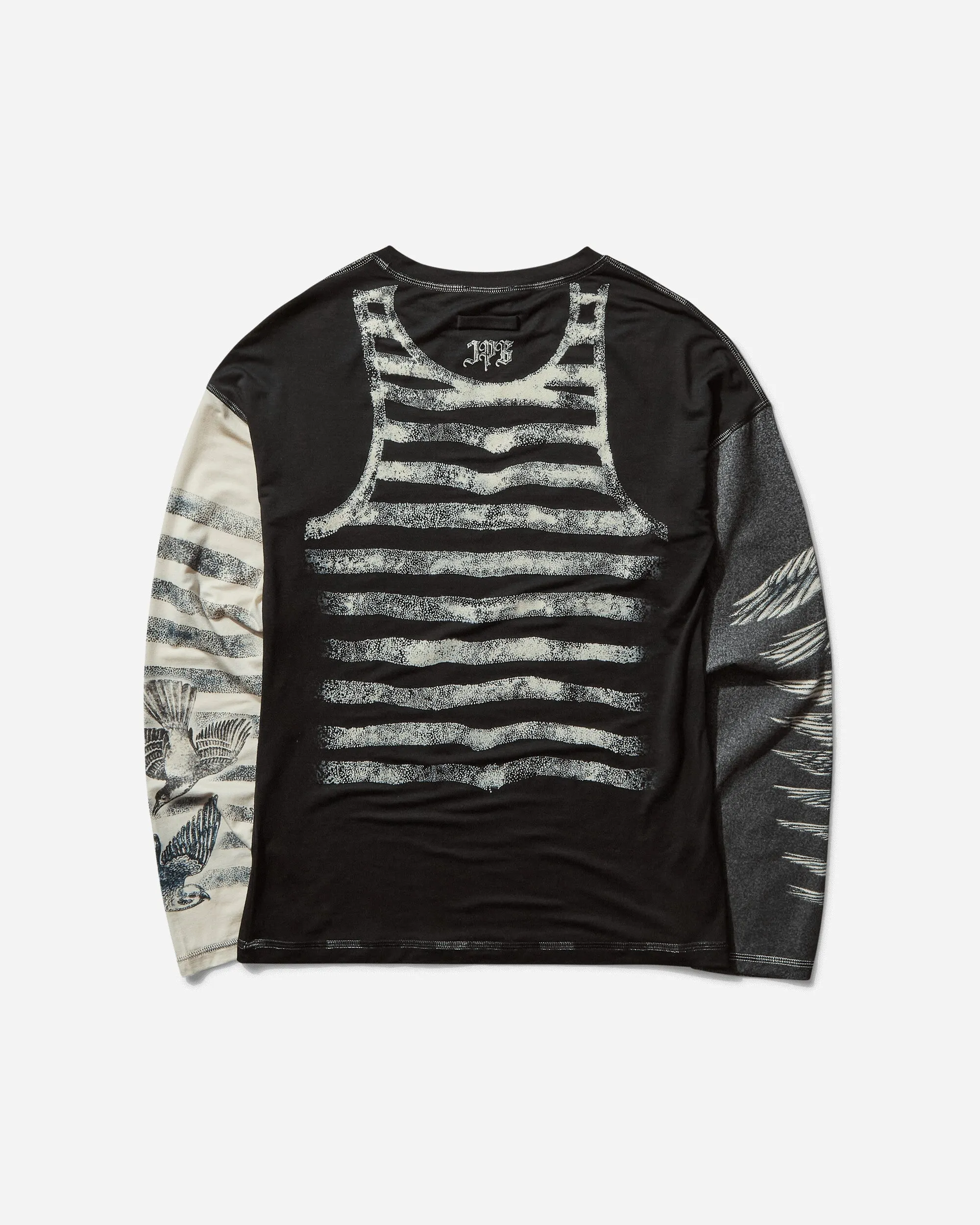 Women's Tattoo Longsleeve Top Black / Ecru