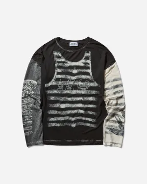 Women's Tattoo Longsleeve Top Black / Ecru