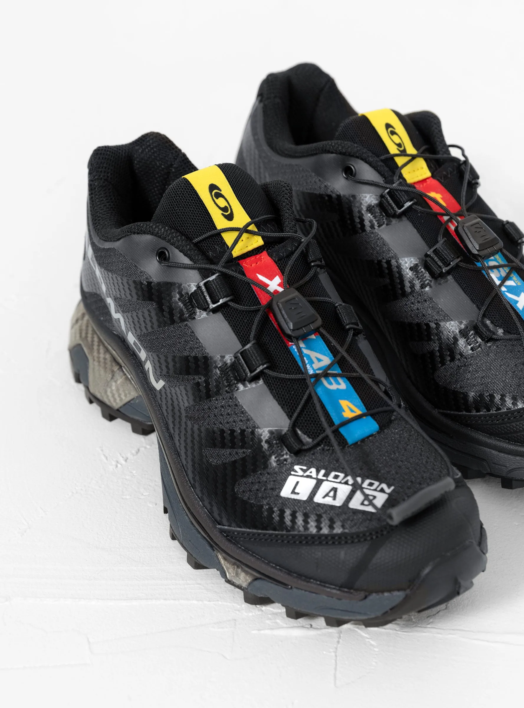 XT-4 Sneakers Black. Ebony & Silver Metallic
