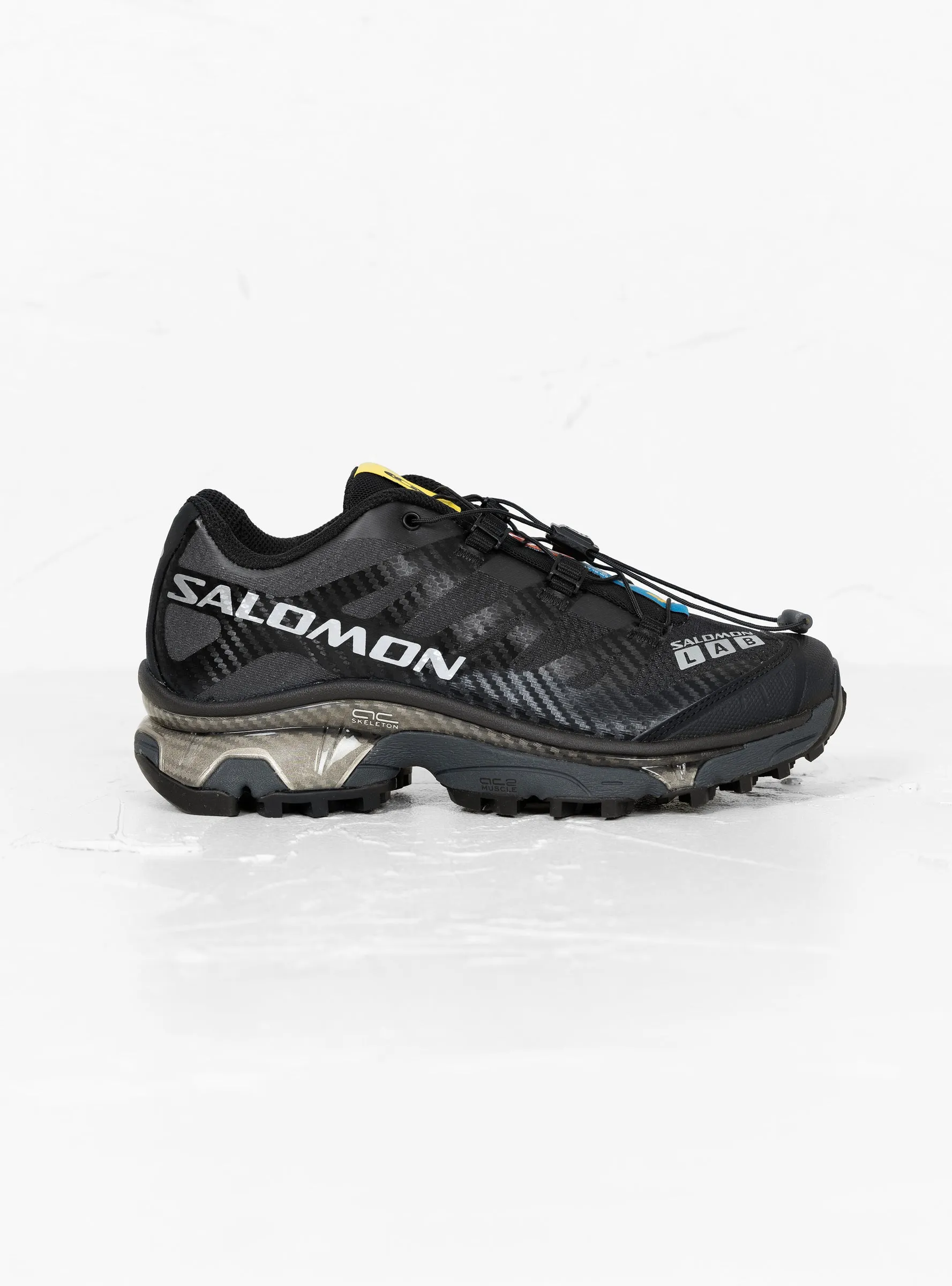 XT-4 Sneakers Black. Ebony & Silver Metallic