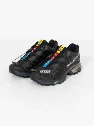 XT-4 Sneakers Black. Ebony & Silver Metallic