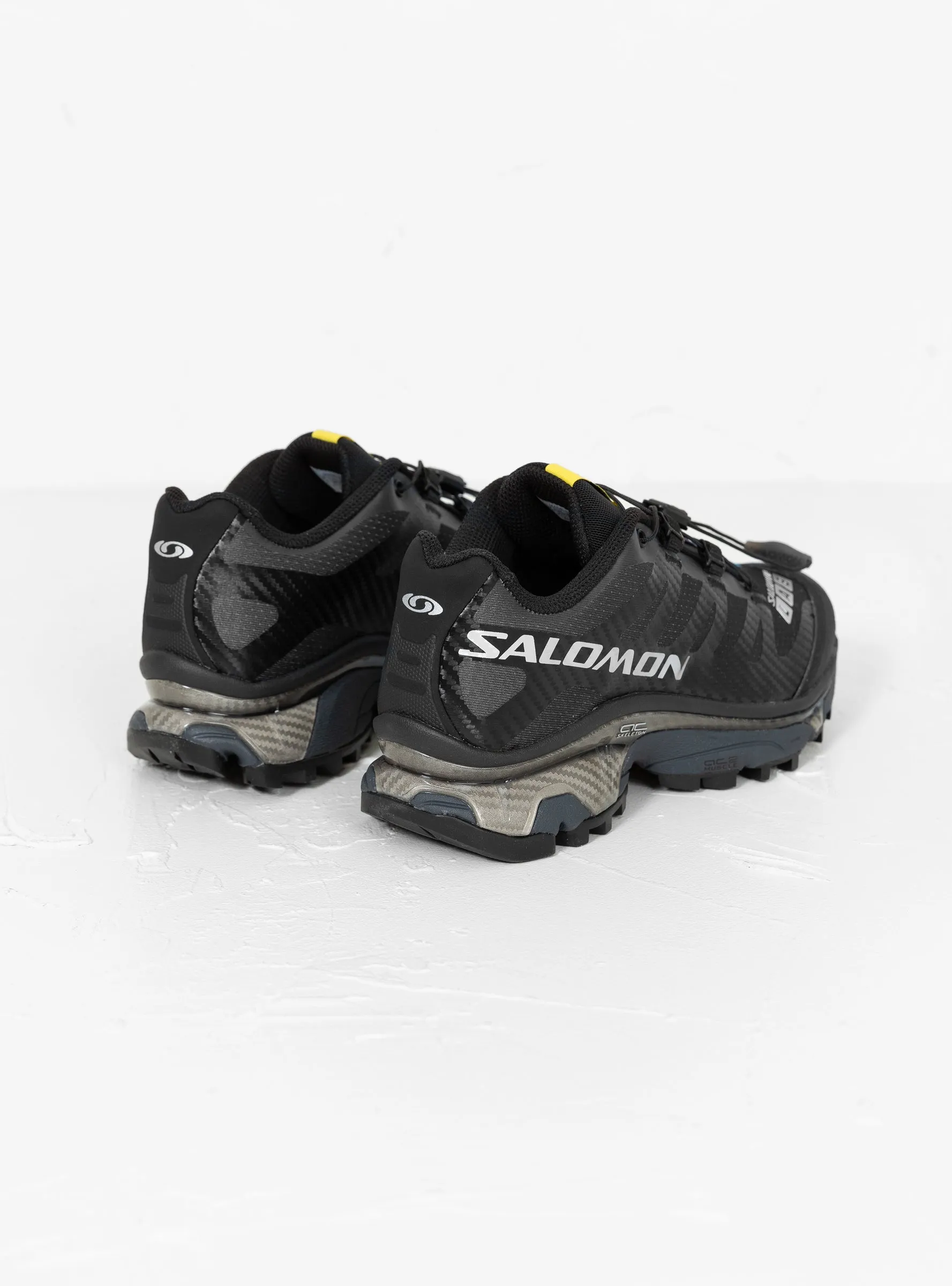 XT-4 Sneakers Black. Ebony & Silver Metallic