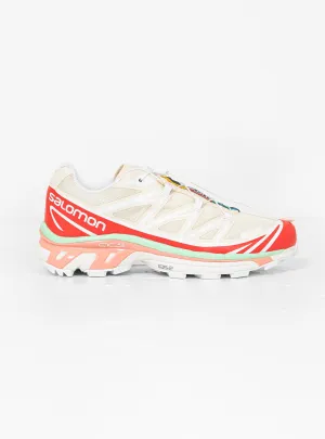 XT-6 Sneakers Shortbread. Poppy Red & Green Ash